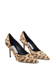 Jimmy Choo Love 85 Leopard Print Pony Pumps