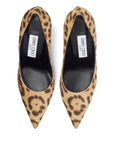 Jimmy Choo Love 85 Leopard Print Pony Pumps