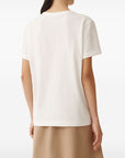 Fabiana Filippi short sleeve basic T-shirt with Diamond wire detail