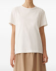 Fabiana Filippi short sleeve basic T-shirt with Diamond wire detail