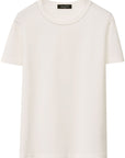 Fabiana Filippi short sleeve basic T-shirt with Diamond wire detail