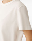 Fabiana Filippi short sleeve basic T-shirt with Diamond wire detail