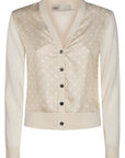 Tory Burch T-monogram silk cardigan