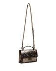 Golden Goose Venezia Bag in anthracite grey laminated leather with black details