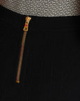 Balmain Button Embellished Knitted Skirt
