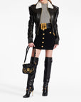 Balmain Button Embellished Knitted Skirt