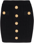 Balmain Button Embellished Knitted Skirt
