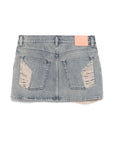 Acne Studios Macaria distressed denim miniskirt