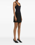 Courreges Pre Courrèges buckle-fastening black tank top