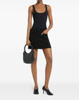 Courreges Pre Courrèges buckle-fastening black tank top