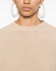 Fabiana Filippi Crewneck sweater with linen blend