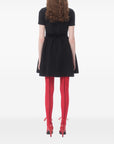 Valentino crepe couture short dress with bows