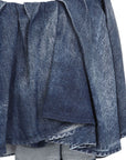Diesel Asymmetric Mini Skirt in Blue
