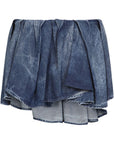 Diesel Asymmetric Mini Skirt in Blue