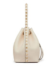 Valentino Garavani Rockstud Bucket Bag In Grainy Calfskin