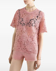 Dolce & Gabbana corded lace short sleeved T-shirt