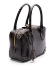 Golden Goose Vita Bag in smooth black leather and gold details