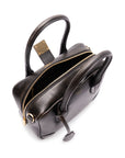 Golden Goose Vita Bag in smooth black leather and gold details