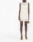 Dolce & Gabbana Sleeveless Lace Mini Dress