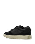 Emporio Armani Sneakers in jacquard fabric with logo lettering and suede