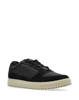 Emporio Armani Sneakers in jacquard fabric with logo lettering and suede