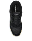 Emporio Armani Sneakers in jacquard fabric with logo lettering and suede