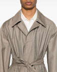 Emporio Armani virgin-wool trench coat