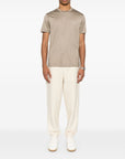 Emporio Armani ASV Lyocell blend jersey joggers with all-over lettering