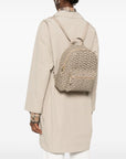 Emporio Armani Mini backpack with monogram print