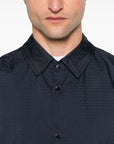 Emporio Armani Blouson with internal nylon bib jacquard all-over lettering