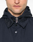 Emporio Armani Blouson with internal nylon bib jacquard all-over lettering