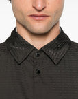 Emporio Armani Blouson with internal nylon bib jacquard all-over lettering