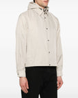Emporio Armani Blouson with internal nylon bib jacquard all-over lettering