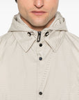 Emporio Armani Blouson with internal nylon bib jacquard all-over lettering