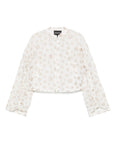 Emporio Armani Fil coupé fabric blouson with all-over floral motif