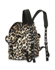 Ganni Leopard Small Nylon Bucky Backpack