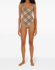 Burberry check-pattern swimsuit