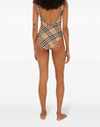 Burberry check-pattern swimsuit