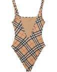 Burberry check-pattern swimsuit