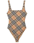 Burberry check-pattern swimsuit