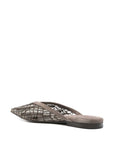 Brunello Cucinelli Flats Glistening Abstract Embroidery in suede