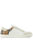 Burberry Leather, suede and check sneakers