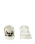 Burberry Leather, suede and check sneakers