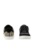 Burberry Leather, suede and check sneakers