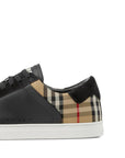 Burberry Leather, suede and check sneakers