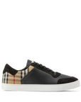 Burberry Leather, suede and check sneakers