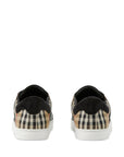 Burberry Leather, suede and check sneakers
