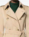 Burberry Double-breasted cotton trench coat