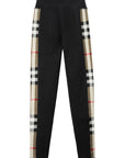 Burberry Stretch jersey leggings with Check finishes