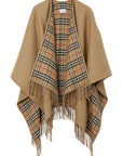 Burberry Reversible Check Wool Cape